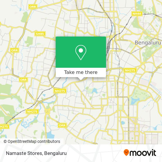 Namaste Stores map
