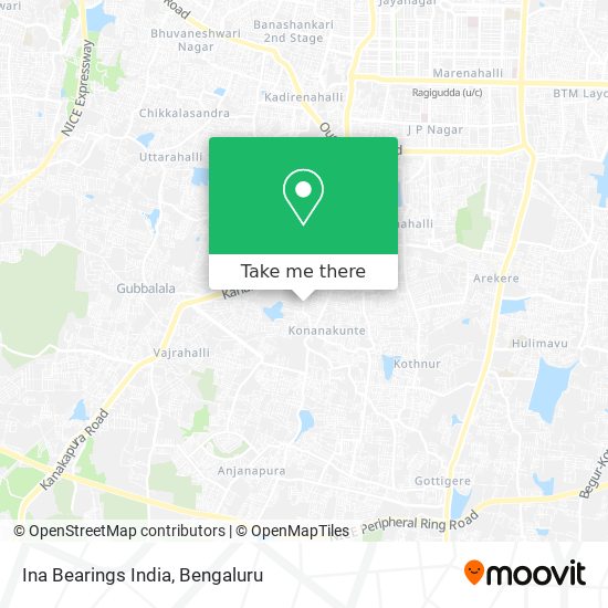 Ina Bearings India map