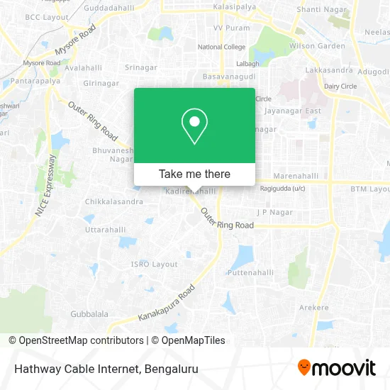 Hathway Cable Internet map