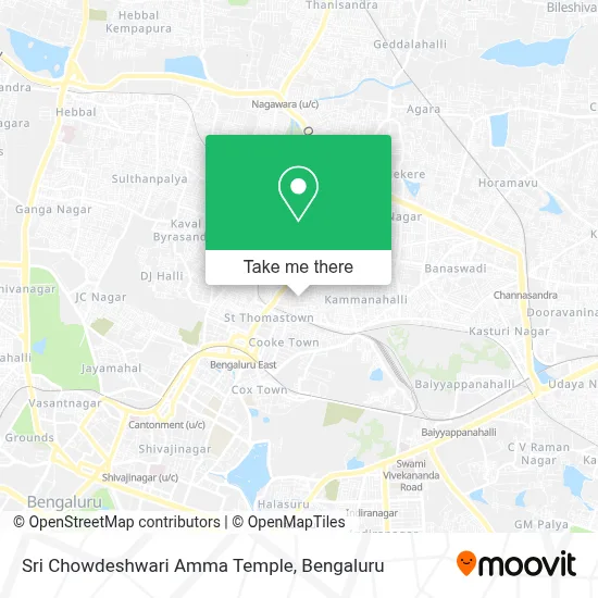 Sri Chowdeshwari Amma Temple map