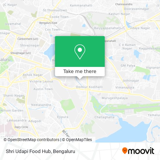 Shri Udapi Food Hub map