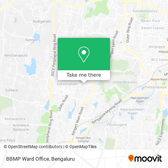 BBMP Ward Office map