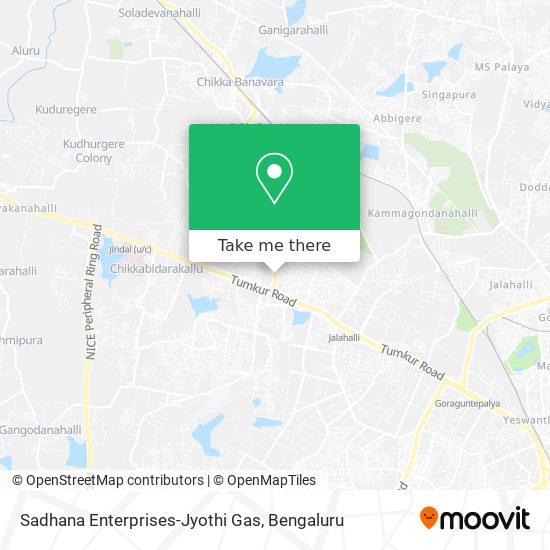 Sadhana Enterprises-Jyothi Gas map