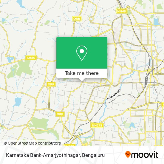 Karnataka Bank-Amarjyothinagar map