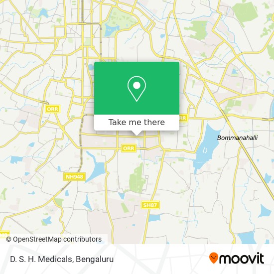 D. S. H. Medicals map