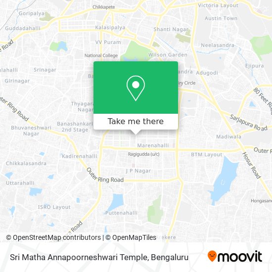 Sri Matha Annapoorneshwari Temple map