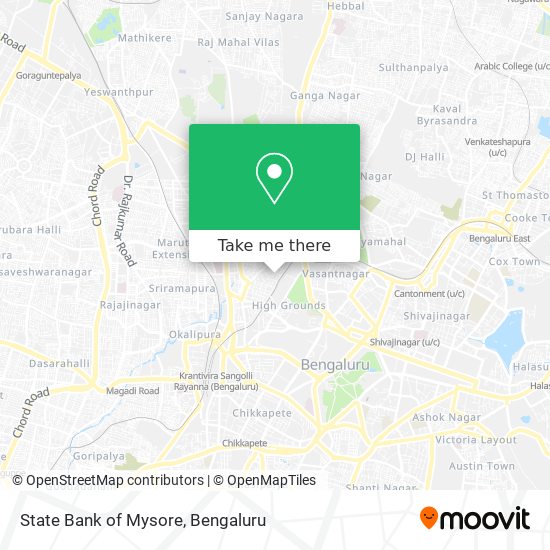 State Bank of Mysore map