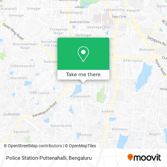 Police Station-Puttenahalli map