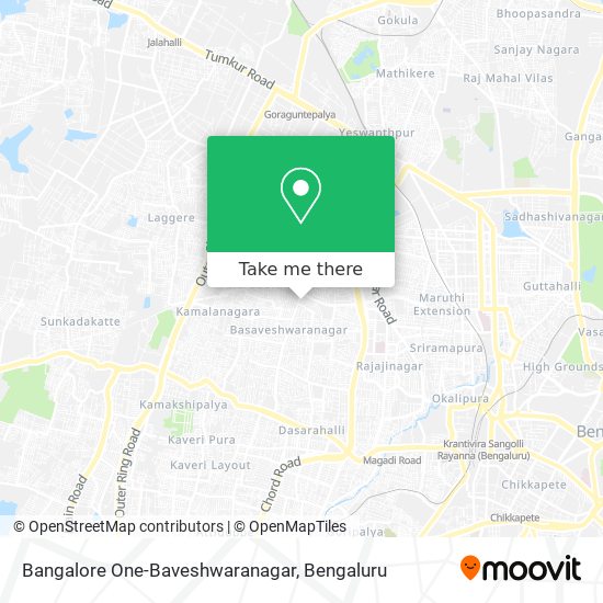 Bangalore One-Baveshwaranagar map