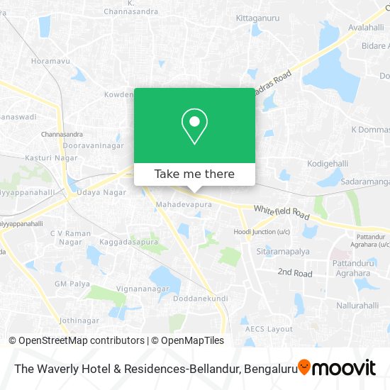 The Waverly Hotel & Residences-Bellandur map