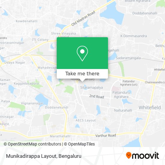Munikadirappa Layout map