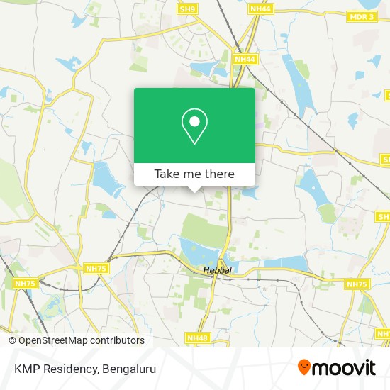 KMP Residency map