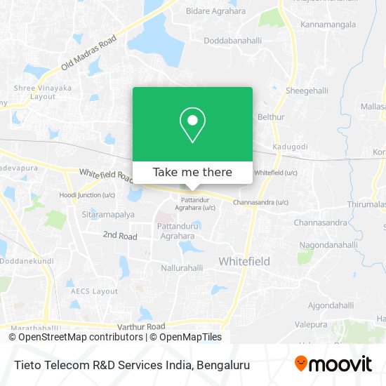 Tieto Telecom R&D Services India map