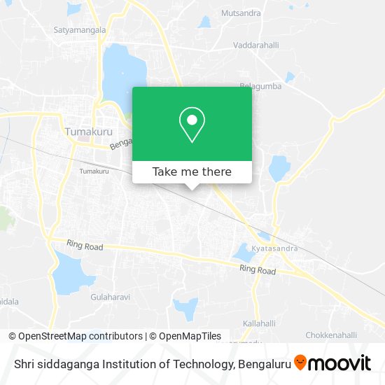 Shri siddaganga Institution of Technology map