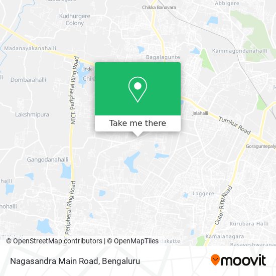 Nagasandra Main Road map