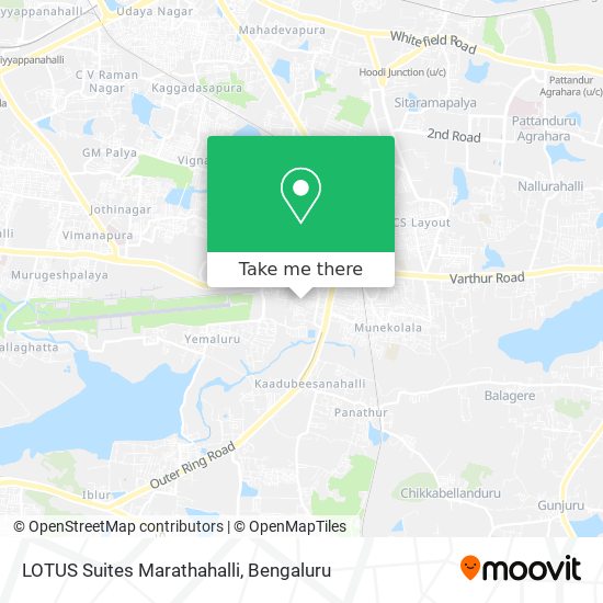 LOTUS Suites Marathahalli map