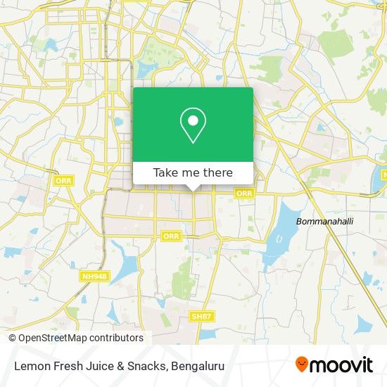 Lemon Fresh Juice & Snacks map