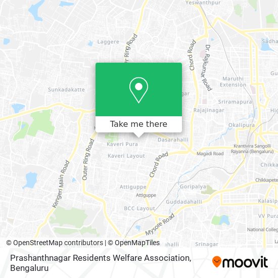 Prashanthnagar Residents Welfare Association map