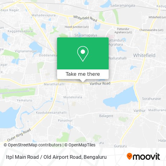 Itpl Main Road / Old Airport Road map