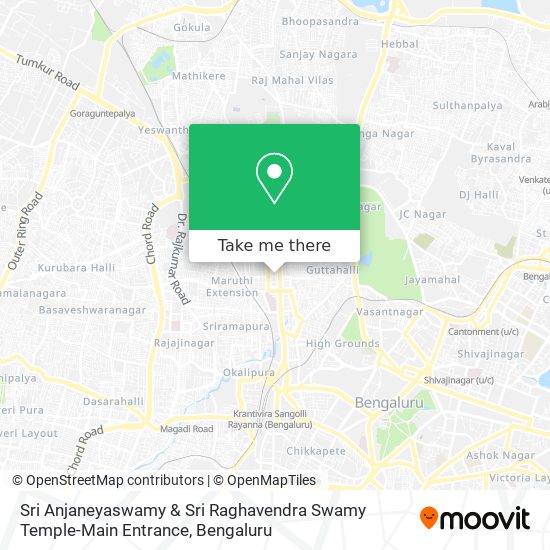 Sri Anjaneyaswamy & Sri Raghavendra Swamy Temple-Main Entrance map