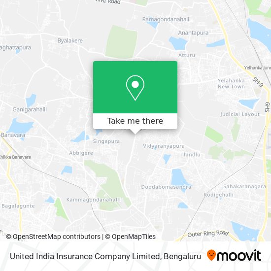 United India Insurance Company Limited map