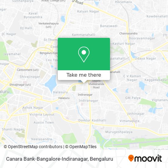 Canara Bank-Bangalore-Indiranagar map