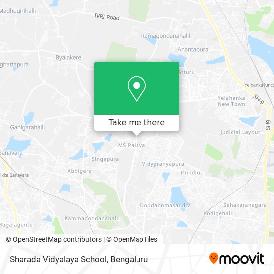 Sharada Vidyalaya School map