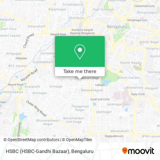 HSBC (HSBC-Gandhi Bazaar) map
