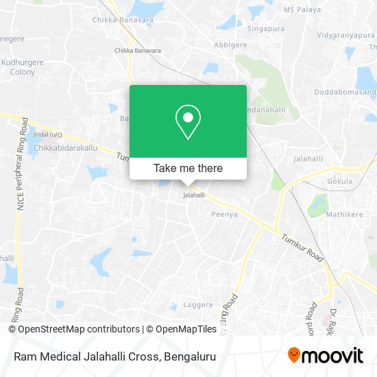 Ram Medical Jalahalli Cross map