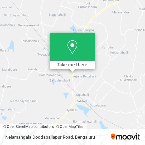 Nelamangala Doddaballapur Road map