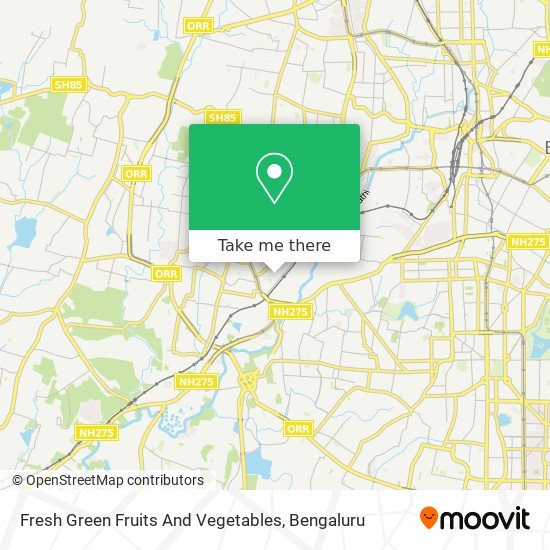 Fresh Green Fruits And Vegetables map