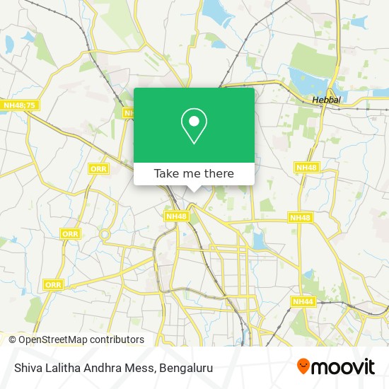 Shiva Lalitha Andhra Mess map