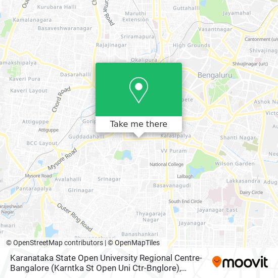 Karanataka State Open University Regional Centre-Bangalore (Karntka St Open Uni Ctr-Bnglore) map