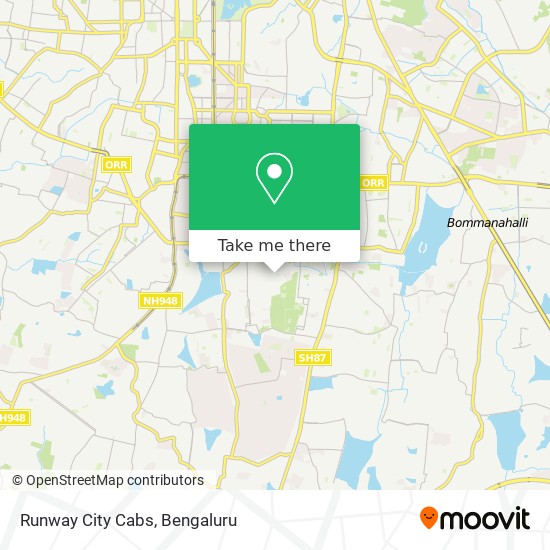 Runway City Cabs map