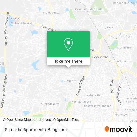 Sumukha Apartments map
