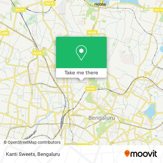 Kanti Sweets map