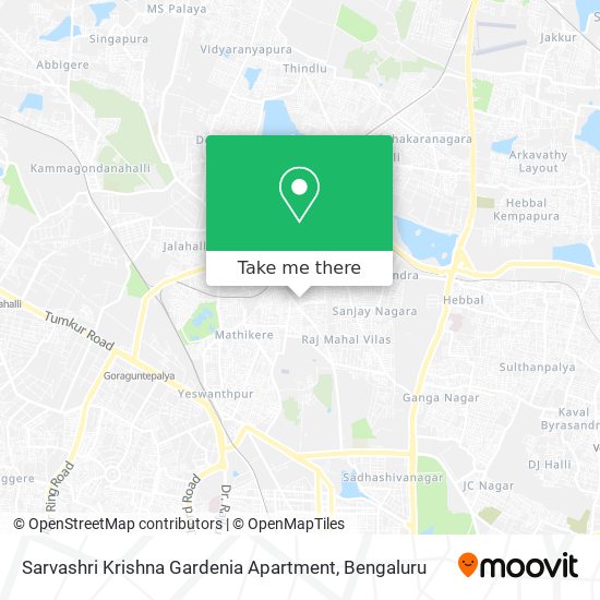 Sarvashri Krishna Gardenia Apartment map