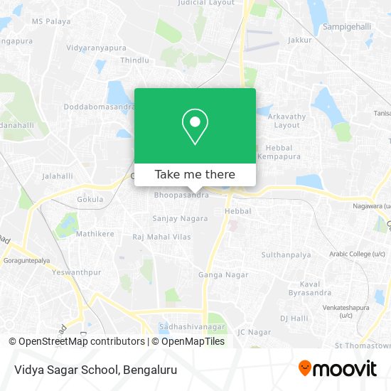 Vidya Sagar School map
