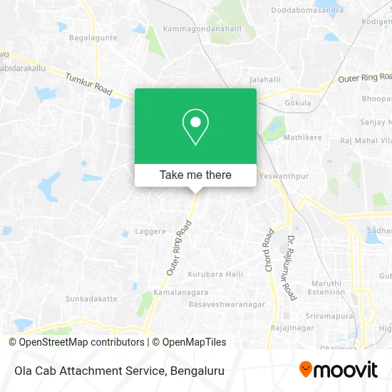 Ola Cab Attachment Service map