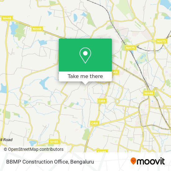 BBMP Construction Office map