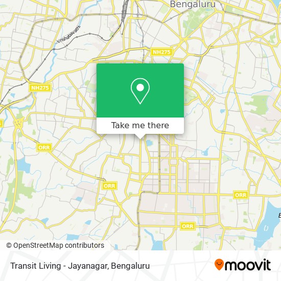 Transit Living - Jayanagar map