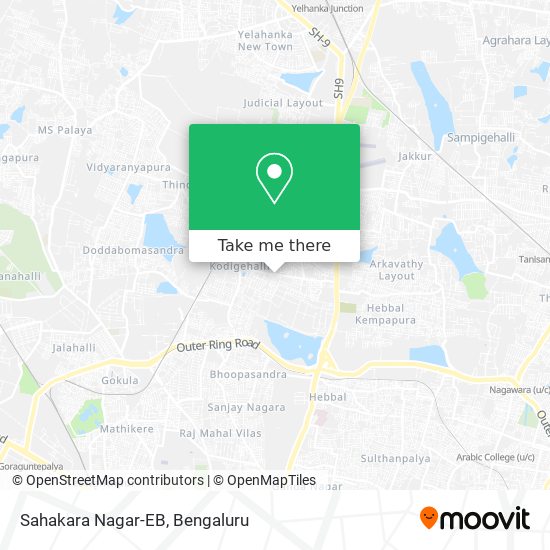 Sahakara Nagar-EB map
