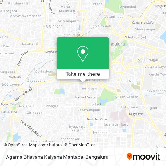 Agama Bhavana Kalyana Mantapa map