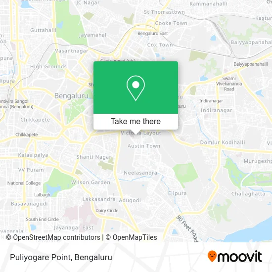 Puliyogare Point map