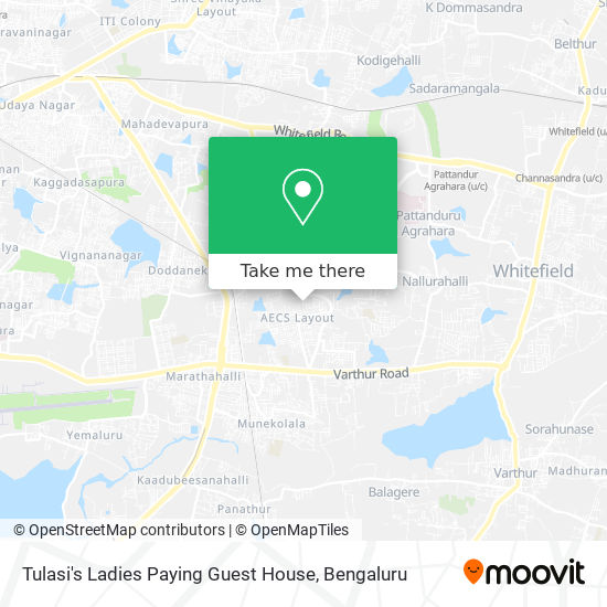 Tulasi's Ladies Paying Guest House map