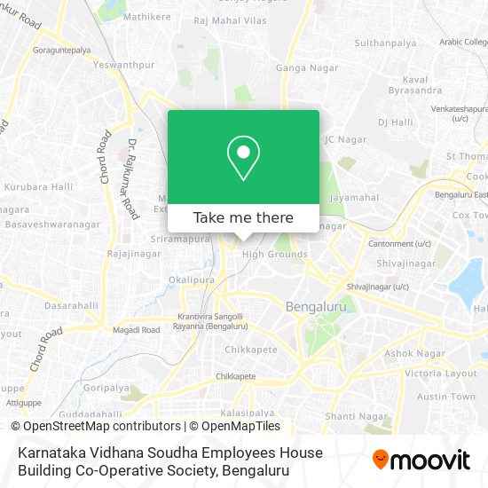 Karnataka Vidhana Soudha Employees House Building Co-Operative Society map