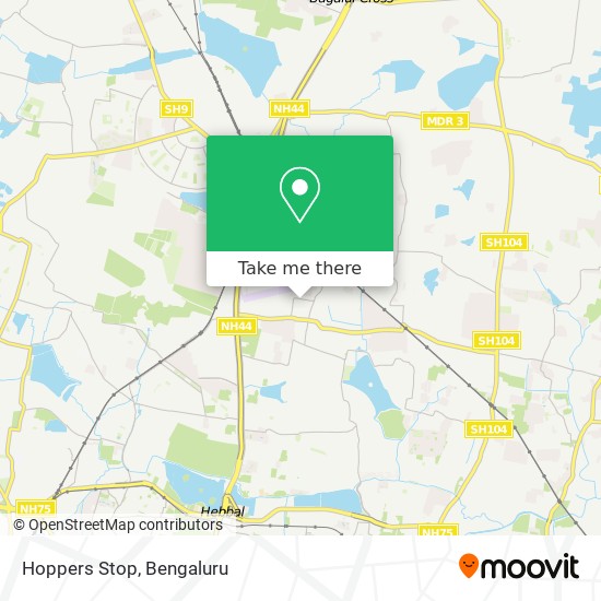 Hoppers Stop map
