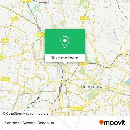Santhosh Sweets map