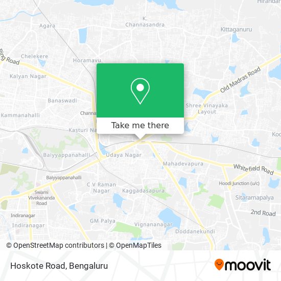 Hoskote Road map