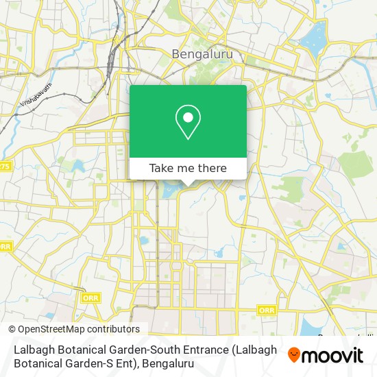 Lalbagh Botanical Garden-South Entrance (Lalbagh Botanical Garden-S Ent) map